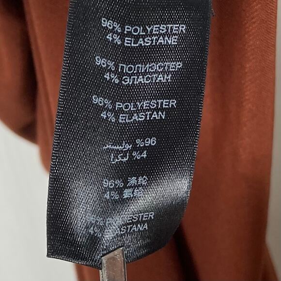 NWOT BEN DE LISI Dress US 6 Black Maxi Boat-Neck Cross Ruch Slit Side Stretch - Picture 10 of 14